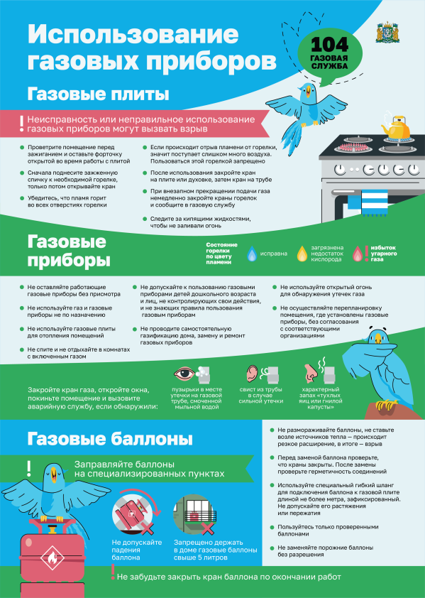 Риск для жизни и здоровья в результате использования газовых приборов